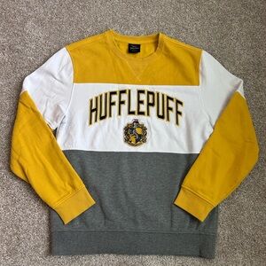 Hufflepuff Crewneck Sweater - Yellow, White, Gray